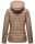 Steppjacke mit Kapuze gesteppt Übergangsjacke B857 Taupe Größe S - Gr. 36