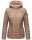 Steppjacke mit Kapuze gesteppt Übergangsjacke B857 Taupe Größe XL - Gr. 42