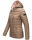 Steppjacke mit Kapuze gesteppt Übergangsjacke B857 Taupe Größe XL - Gr. 42