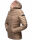 Steppjacke mit Kapuze gesteppt Übergangsjacke B857 Taupe Größe XL - Gr. 42