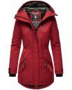 Navahoo Avrille Damen Wintejacke Parka gefüttert mit Kapuze B834 Blood Red Größe S - Gr. 36