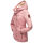 Marikoo Bikoo Damen Teddyfell gefüttert Winterjacke B802 Powder Rose Größe XS - Gr. 34