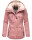 Marikoo Bikoo Damen Teddyfell gefüttert Winterjacke B802 Powder Rose Größe M - Gr. 38