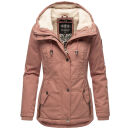 Marikoo Bikoo Damen Teddyfell gefüttert Winterjacke B802 Terracotta Größe L - Gr. 40