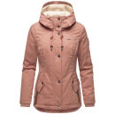 Marikoo Bikoo Damen Teddyfell gefüttert Winterjacke B802 Terracotta Größe L - Gr. 40