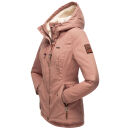 Marikoo Bikoo Damen Teddyfell gefüttert Winterjacke B802 Terracotta Größe L - Gr. 40