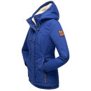 Marikoo Bikoo Damen Teddyfell gefüttert Winterjacke B802 Blue Jean Größe L - Gr. 40