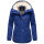 Marikoo Bikoo Damen Teddyfell gefüttert Winterjacke B802 Blue Jean Größe L - Gr. 40