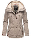 Marikoo Bikoo Damen Teddyfell gefüttert Winterjacke...