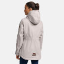Marikoo Bikoo Damen Teddyfell gefüttert Winterjacke B802 Hellgrau Größe M - Gr. 38
