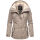 Marikoo Bikoo Damen Teddyfell gefüttert Winterjacke B802 Hellgrau Größe M - Gr. 38