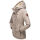 Marikoo Bikoo Damen Teddyfell gefüttert Winterjacke B802 Hellgrau Größe M - Gr. 38