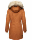 Navahoo Cristal Damen Winterjacke Parka mit Kunstfell B669 Cinnamon Gr.XS