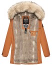 Navahoo Cristal Damen Winterjacke Parka mit Kunstfell B669 Cinnamon Gr.XS