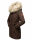 Navahoo Cristal Damen Winterjacke Parka mit Kunstfell B669 D-Schoko Gr.S