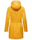 Navahoo Deike Damen lange Regenjacke mit Teddyfell und Kapuze B678 Amber Yellow Größe XS - Gr. 34