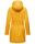 Navahoo Deike Damen lange Regenjacke mit Teddyfell und Kapuze B678 Amber Yellow Größe XS - Gr. 34