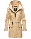 Navahoo Deike Damen lange Regenjacke mit Teddyfell und...