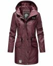 Navahoo Deike Damen lange Regenjacke mit Teddyfell und...