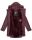 Navahoo Deike Damen lange Regenjacke mit Teddyfell und Kapuze B678 Wine Größe M - Gr. 38