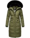 Navahoo Fahmiyaa Damen lange Winterjacke Mantel gesteppt...