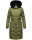 Navahoo Fahmiyaa Damen lange Winterjacke Mantel gesteppt B850 Dusty Olive Größe XL - Gr. 42
