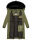 Navahoo Fahmiyaa Damen lange Winterjacke Mantel gesteppt B850 Dusty Olive Größe XL - Gr. 42