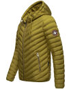 Navahoo Fey-Tun leichte Herren Steppjacke mit Kapuze und Stehkragen B837 Moos Grün Größe S - Gr. S