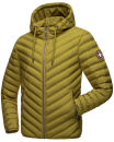 Navahoo Fey-Tun leichte Herren Steppjacke mit Kapuze und Stehkragen B837 Moos Grün Größe S - Gr. S
