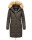 Navahoo Halina Damen Winter Steppmantel mit Kunstfell B803 Anthrazit Größe S - Gr. 36