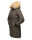 Navahoo Halina Damen Winter Steppmantel mit Kunstfell B803 Anthrazit Größe S - Gr. 36