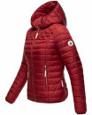 Navahoo Ich Bin Hübsch leichte Damen Steppjacke B838 Blood Red Größe M - Gr. 38