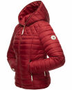 Navahoo Ich Bin Hübsch leichte Damen Steppjacke B838 Blood Red Größe M - Gr. 38