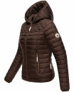 Navahoo Ich Bin Hübsch leichte Damen Steppjacke B838 Dark Choco Größe XS - Gr. 34