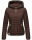 Navahoo Ich Bin Hübsch leichte Damen Steppjacke B838 Dark Choco Größe XS - Gr. 34