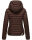 Navahoo Ich Bin Hübsch leichte Damen Steppjacke B838 Dark Choco Größe XS - Gr. 34