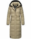 Navahoo Isalie Damen lange Winter Steppjacke Wintermantel B871 B872 Pebble Grey Größe L - Gr. 40