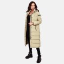 Navahoo Isalie Damen lange Winter Steppjacke Wintermantel B871 B872 Pebble Grey Größe L - Gr. 40