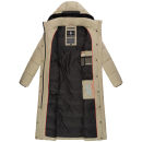 Navahoo Isalie Damen lange Winter Steppjacke Wintermantel B871 B872 Pebble Grey Größe L - Gr. 40