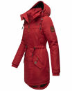 Marikoo Kamil warme Damen Winter Jacke lang B807 Blood Red Größe S - Gr. 36