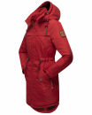 Marikoo Kamil warme Damen Winter Jacke lang B807 Blood Red Größe S - Gr. 36