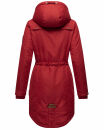 Marikoo Kamil warme Damen Winter Jacke lang B807 Blood Red Größe S - Gr. 36