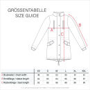 Marikoo Damen Winter Jacke Parka warm gefüttert B362 Anthrazit - Schwarzes Fell Größe M - Gr. 38
