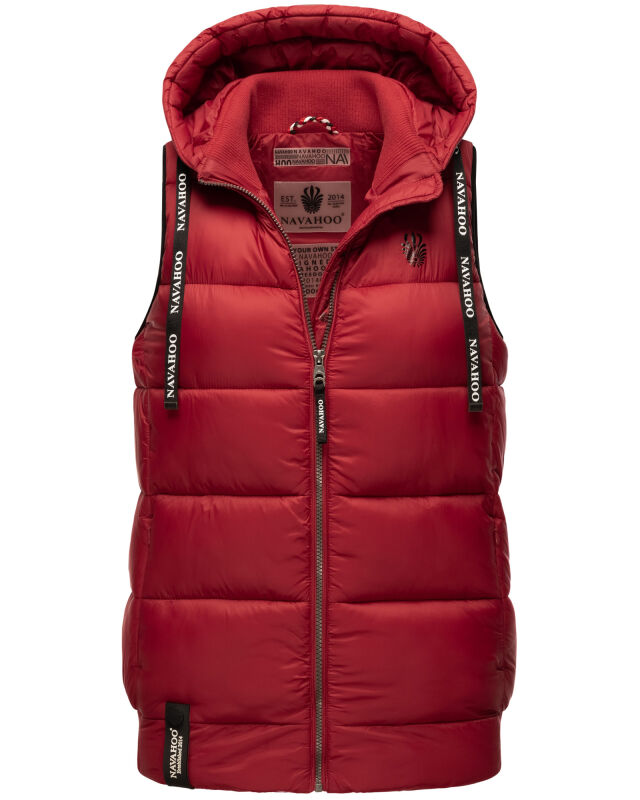 Navahoo Kassidy Damen Stepp Weste Übergangsweste B860 Blood Red Größe S - Gr. 36