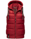 Navahoo Kassidy Damen Stepp Weste Übergangsweste B860 Blood Red Größe S - Gr. 36