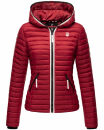 Navahoo Kimuk Princess leichte Damen Steppjacke B811 Blood Red Größe S - Gr. 36