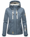 Marikoo Kleinezicke Damen Outdoor  Softshell Jacke Übergangsjacke B864 Dusty Blue Größe M - Gr. 38