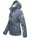 Marikoo Kleinezicke Damen Outdoor  Softshell Jacke Übergangsjacke B864 Dusty Blue Größe L - Gr. 40