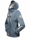 Marikoo Kleinezicke Damen Outdoor  Softshell Jacke Übergangsjacke B864 Dusty Blue Größe L - Gr. 40