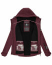 Marikoo Kleinezicke Damen Outdoor  Softshell Jacke Übergangsjacke B864 Weinrot Größe M - Gr. 38